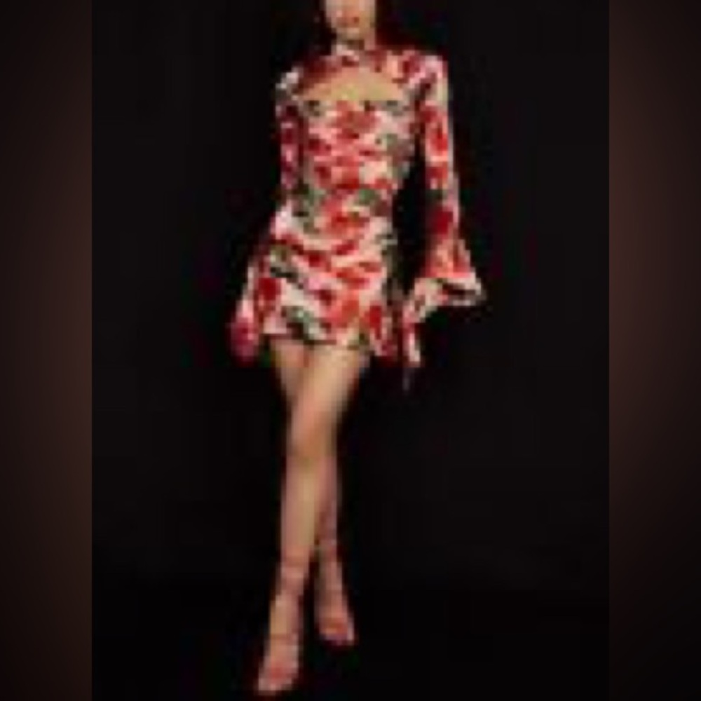 Floral Long Sleeve Dress